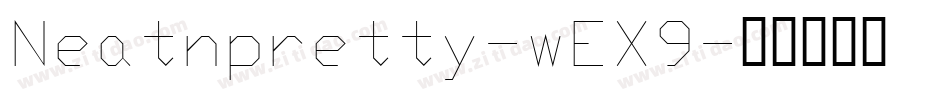 Neatnpretty-wEX9字体转换