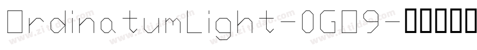 OrdinatumLight-0GO9字体转换
