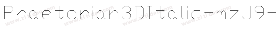 Praetorian3DItalic-mzJ9字体转换