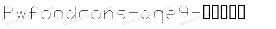 Pwfoodcons-aqe9字体转换