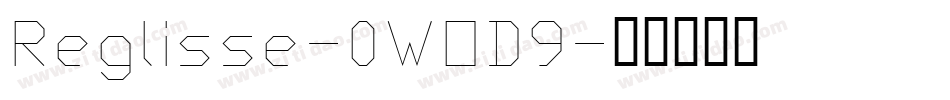 Reglisse-0WOD9字体转换