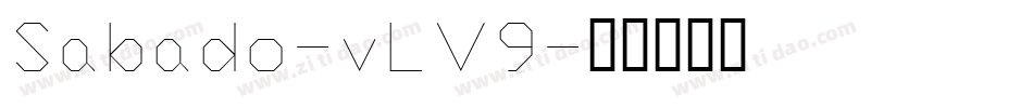 Sabado-vLV9字体转换