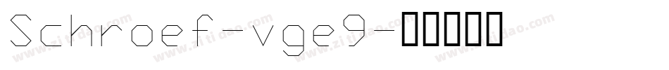 Schroef-vge9字体转换