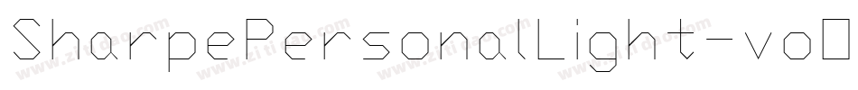 SharpePersonalLight-voO9字体转换