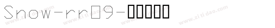Snow-rrO9字体转换