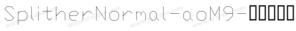 SplitherNormal-aoM9字体转换