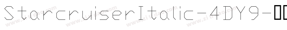 StarcruiserItalic-4DY9字体转换