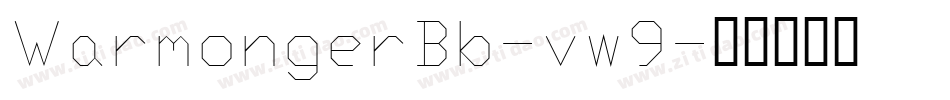 WarmongerBb-vw9字体转换