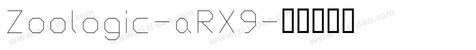 Zoologic-aRX9字体转换