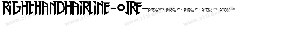 RightHandHairline-OjRe字体转换