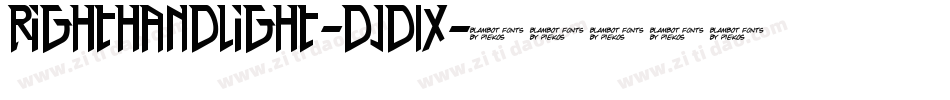 RightHandLight-DjD9字体转换 RightHandLight-DjD9字体转换