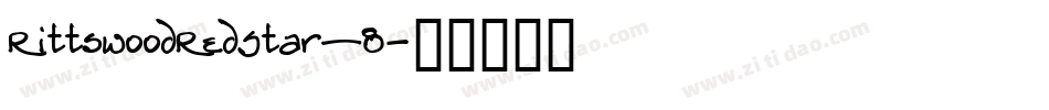 RittswoodRedStar_8字体转换