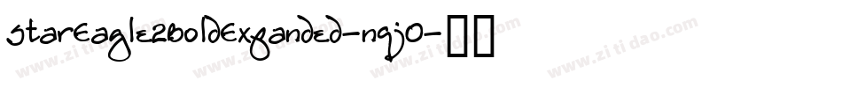 StarEagle2BoldExpanded-nqj0字体转换
