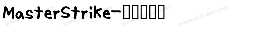 MasterStrike字体转换