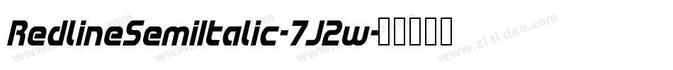 RedlineSemiItalic-7J2w字体转换