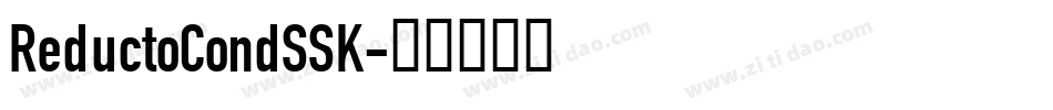 ReductoCondSSK字体转换