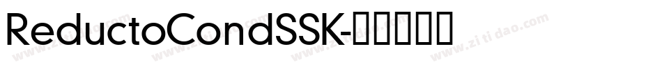 ReductoCondSSK字体转换