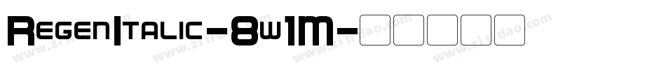 RegenItalic-8w1M字体转换