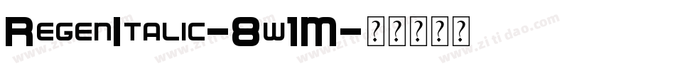 RegenItalic-8w1M字体转换
