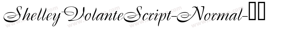 ShelleyVolanteScript-Normal字体转换