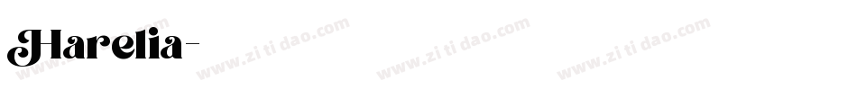 Harelia字体转换