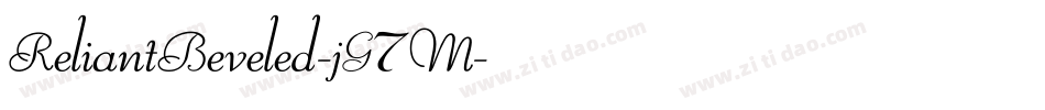 ReliantBeveled-jG7M字体转换