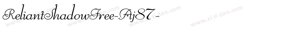 ReliantShadowFree-Aj87字体转换