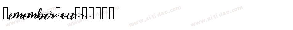 RememberYou字体转换