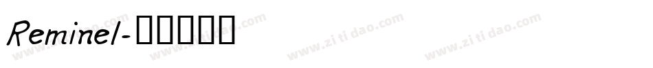 Reminel字体转换