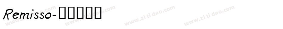 Remisso字体转换