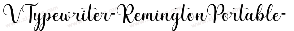 VTypewriter-RemingtonPortable字体转换