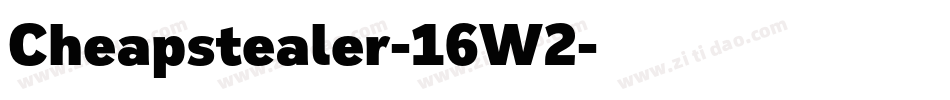 Cheapstealer-16W2字体转换