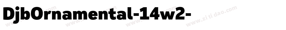 DjbOrnamental-14w2字体转换