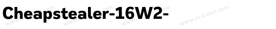 Cheapstealer-16W2字体转换
