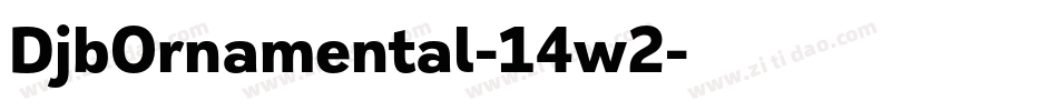 DjbOrnamental-14w2字体转换