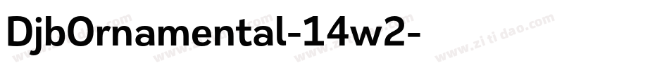 DjbOrnamental-14w2字体转换
