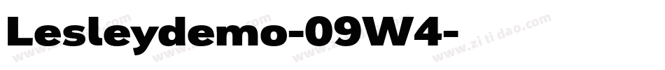Lesleydemo-09W4字体转换 Lesleydemo-09W4字体转换