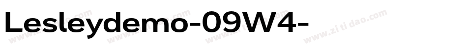Lesleydemo-09W4字体转换 Lesleydemo-09W4字体转换