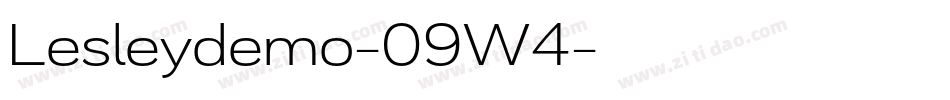Lesleydemo-09W4字体转换 Lesleydemo-09W4字体转换