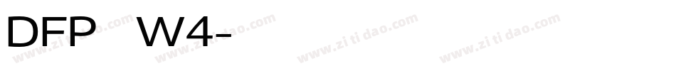DFP康印体W4字体转换