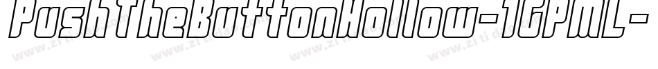 PushTheButtonHollow-1GPML字体转换