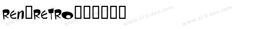 ren_retro字体转换