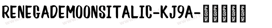 RenegadeMoonsItalic-Kj9A字体转换