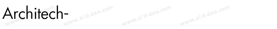 Architech字体转换