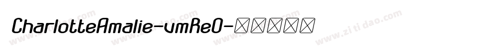 CharlotteAmalie-vmReO字体转换