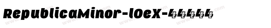 RepublicaMinor-lOeX字体转换