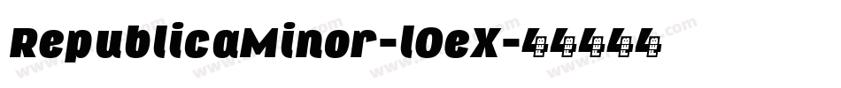 RepublicaMinor-lOeX字体转换