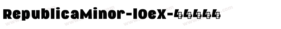 RepublicaMinor-lOeX字体转换