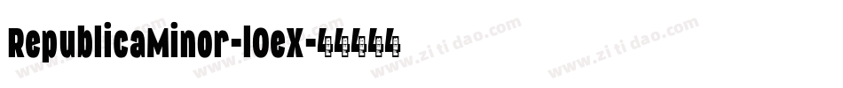RepublicaMinor-lOeX字体转换
