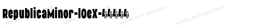 RepublicaMinor-lOeX字体转换